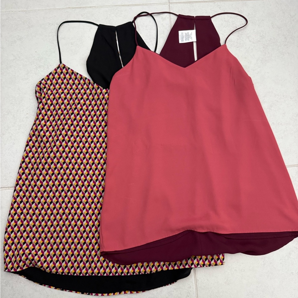Express Black and Pink Sleeveless Tops bundle